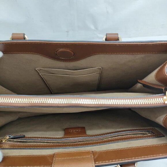 Gucci Hand Bag Black Leather 756-062525 - Picture 9 of 14